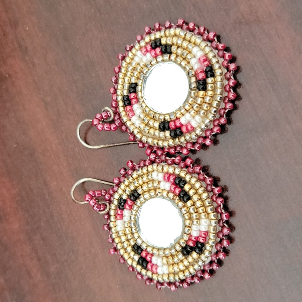 Native American Beaded Dangle Earrings